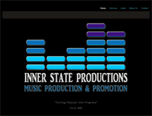 Tablet Screenshot of innerstateproductions.com